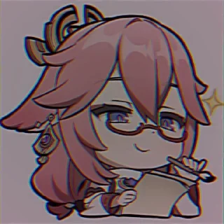 🌸 emoji ❀•••Yᴀᴇ ᴍɪᴋᴏ ; @GenshStik Telegram sticker 13 of 70