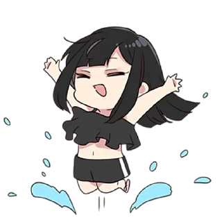 🥳 emoji Юрудура-тян ч.4 @nyasticks Telegram sticker 24 of 41