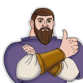 👍 emoji Ссылка на Три Богатыря: @TGK_B Telegram sticker 8 of 13
