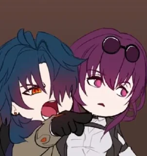 🙀 emoji Honkai Memes by @gihsrsticks Telegram sticker 21 of 37