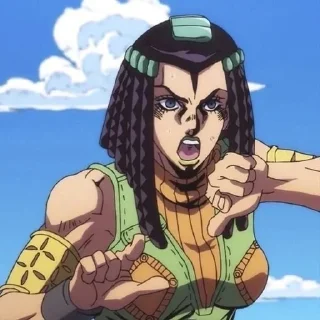 😡 emoji Jojo anime moment Telegram sticker 6 of 46