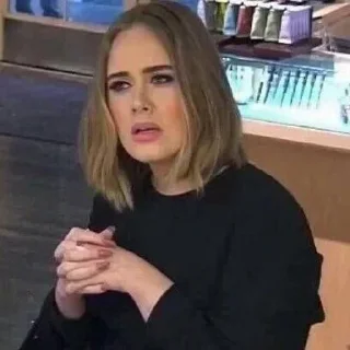 🤨 emoji адель богиня Telegram sticker 5 of 45
