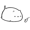 ☺️ emoji White Animated Cat @stickersb2b Telegram sticker 13 of 21