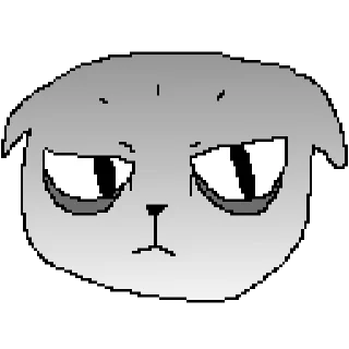 🫤 emoji The white cat Telegram sticker 14 of 18