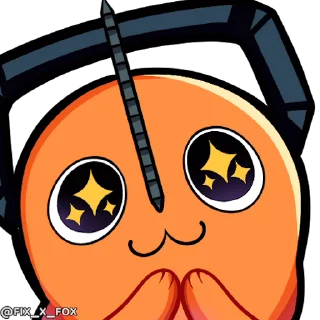 🤩 emoji Pochita @FixFox Telegram sticker 15 of 41