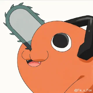 🙂 emoji Pochita @FixFox Telegram sticker 13 of 41