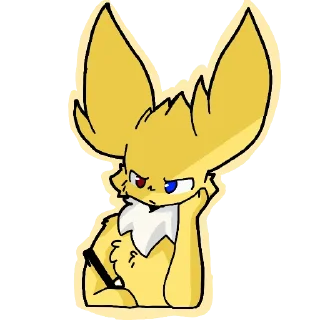 😠 emoji Bolt from ssec remake. @yaebunegrow2 Telegram sticker 20 of 25