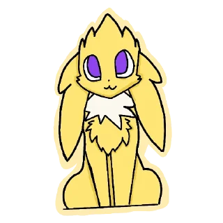 🙂 emoji Bolt from ssec remake. @yaebunegrow2 Telegram sticker 13 of 25
