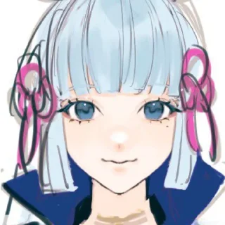 💙 emoji аяка  @fordgenshin Telegram sticker 20 of 30