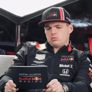 🌟 emoji Max Verstappen :: @doroshkayyf1 Telegram sticker 9 of 90
