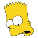 😲 emoji Bart Telegram sticker 22 of 40