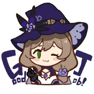 Sticker from genshin cute @stikery_estetika