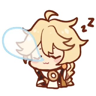 😴 emoji genshin cute @stikery_estetika Telegram sticker 7 of 48