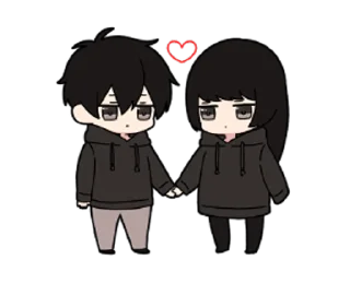 😍 emoji Парочка @nyasticks Telegram sticker 23 of 26