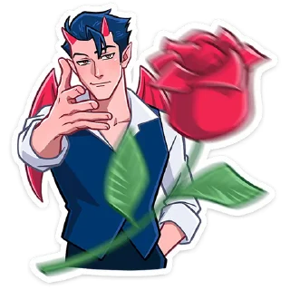 🌹 emoji @stickersvvk Адская парочка Telegram sticker 1 of 49