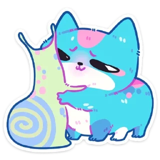🐌 emoji куси @lolitastick х @stickers_vk Telegram sticker 8 of 48