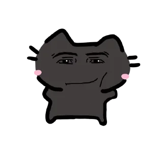 🌟 emoji silly black car Telegram sticker 11 of 25