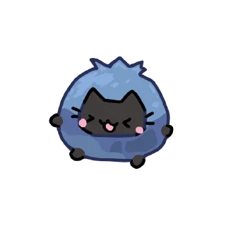 🫐 emoji silly black car Telegram sticker 8 of 25