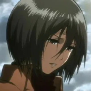 ❄️ emoji Mikasa Ackerman Telegram sticker 8 of 24