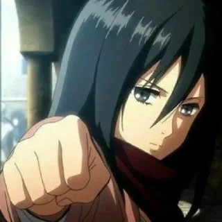❄️ emoji Mikasa Ackerman Telegram sticker 13 of 24
