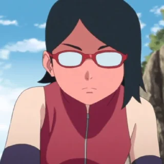 😡 emoji Sarada Uchiha Telegram sticker 12 of 43