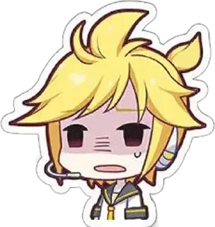 🌟 emoji -: ✧ :-゜len kagamine・． Telegram sticker 9 of 29