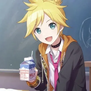 🌟 emoji Kagamine Len/<3 Telegram sticker 4 of 33