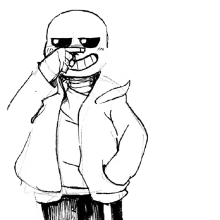 😏 emoji Санс Telegram sticker 15 of 64