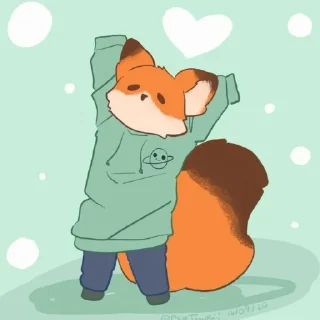 🦊 emoji <3 Fox ♡ Telegram sticker 9 of 31