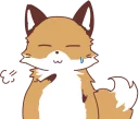 😥 emoji Fox and Rabbits :: @line_stickers Telegram sticker 20 of 40