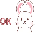 👌 emoji Fox and Rabbits :: @line_stickers Telegram sticker 12 of 40