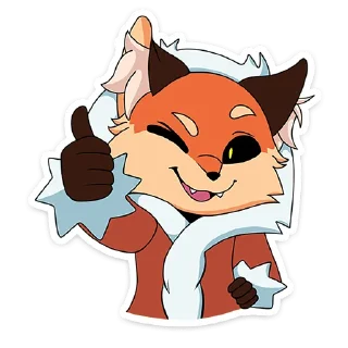 👍 emoji Лиса Алиса @nyasticks Telegram sticker 5 of 49