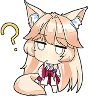 🤔 emoji Mori Chan (@FFB_EDITS) Telegram sticker 6 of 9