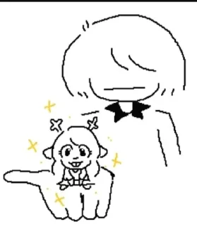 🤲 emoji Deltarune Telegram sticker 23 of 58