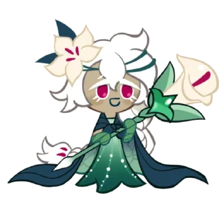 🍕 emoji White Lily cookie Telegram sticker 8 of 31