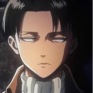 😒 emoji Levi Ackerman ван лаф Telegram sticker 22 of 55