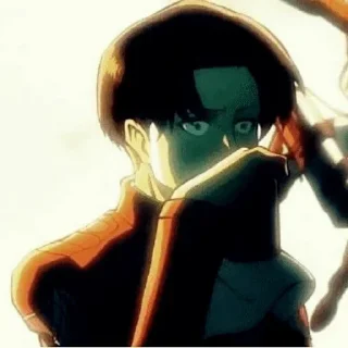 😳 emoji Levi Ackerman ван лаф Telegram sticker 20 of 55