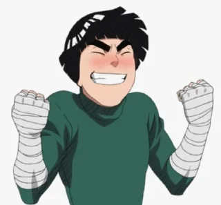 😄 emoji Rock Lee krushon Telegram sticker 20 of 89