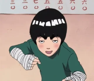 🥴 emoji Rock Lee krushon Telegram sticker 19 of 89