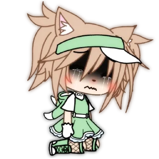 😭 emoji Gacha Life Telegram sticker 5 of 24