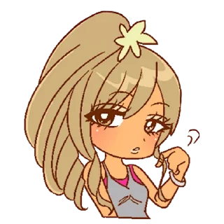 😒 emoji 2000's gyaru  ♡  @ririmoji
  by Bisuko Ezaki (line) Telegram sticker 13 of 32