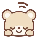 🙇‍♀️ emoji HD pastel bear  ♡  @ririmoji
  by asako (line) Telegram sticker 13 of 40
