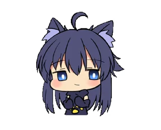👏 emoji Neko Kitty Momo :: @dineloli_chatik Telegram sticker 20 of 24