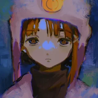 Sticker from let's all love Lain