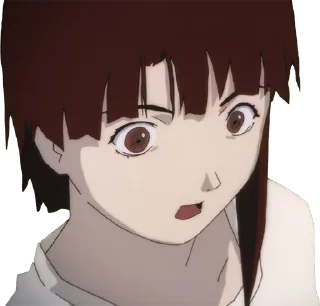 😧 emoji let's all love Lain Telegram sticker 23 of 72