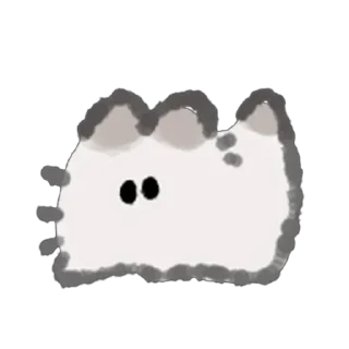 😶 emoji Furball kitten 🤍 @xkysluv Telegram sticker 24 of 47
