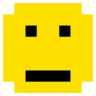 😐 emoji Pixel emoji Telegram sticker 9 of 48