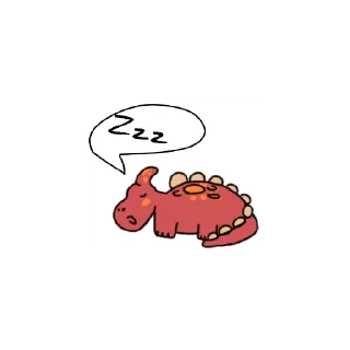 😴 emoji 🦕🦖 Telegram sticker 12 of 19
