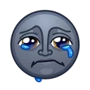 😭 emoji Moon Emoji @xkysluv Telegram sticker 24 of 61