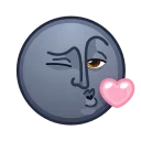 😘 emoji Moon Emoji @xkysluv Telegram sticker 15 of 61